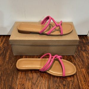 NWT Madewell Bombe Slides In Leather